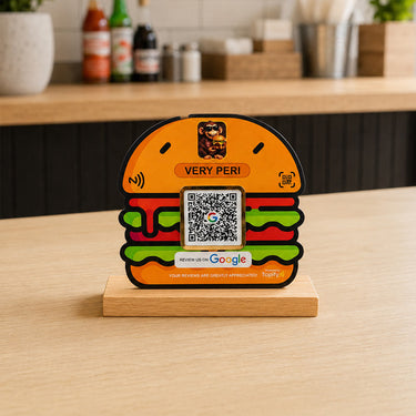 Custom Google Review QR Code Stand | Business Table Display | Love Craft Gifts™