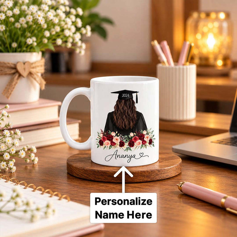 Custom Graduation Mug 250ml | Personalized Name Keepsake for Graduates | Love Craft Gifts™