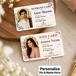 Custom Husband Wife Names & Wedding Date Cards | Love Craft Gifts™