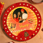 Personalized Karwa Chauth Pooja Set with Music & Light Thali | Love Craft Gifts