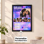 Custom Love Wrapped Photo Frame for Couples | Love Craft Gifts™