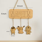 Custom Name Door Hanger – With Cartoon Danglers | Love Craft Gifts