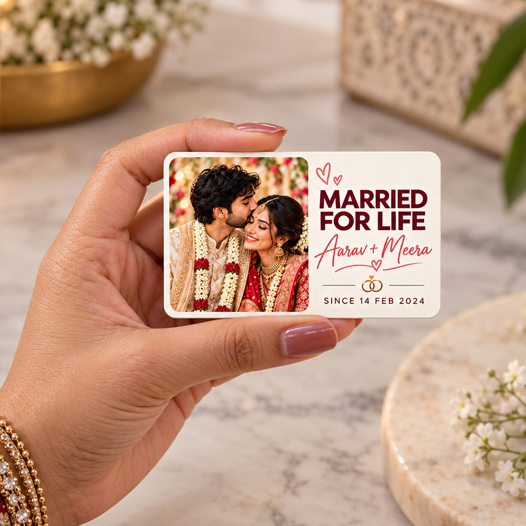 Custom Married Couple Wallet Memory Card | Love Craft Gifts™