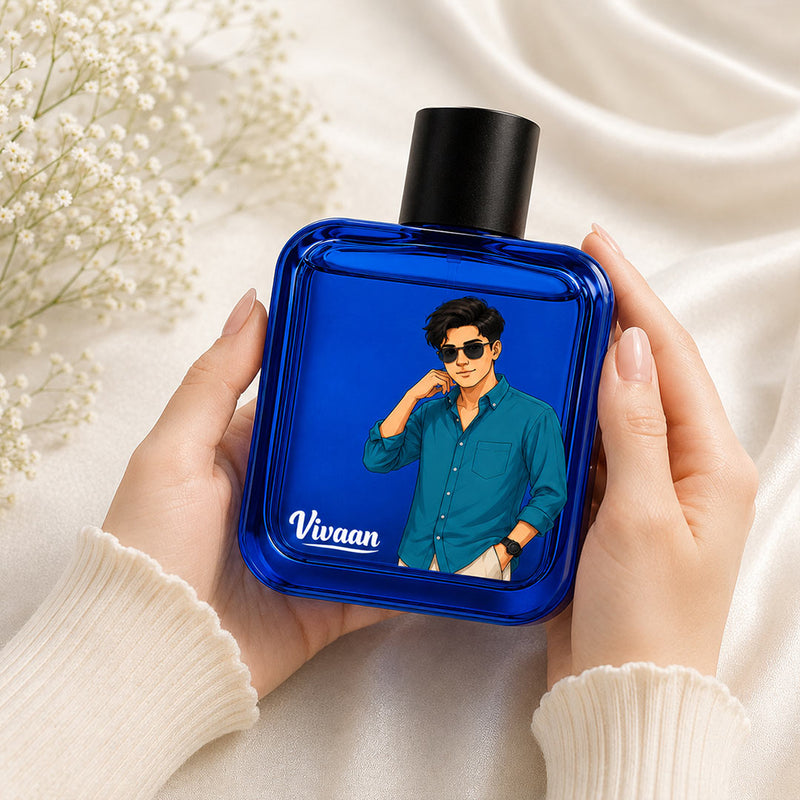 Custom Men’s Fragrance Gift | Personalized Wild Stone Hydra Energy Perfume | Love Craft Gifts™