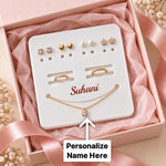 Custom Name Earring, Ring & Necklace Holder | Love Craft Gifts™