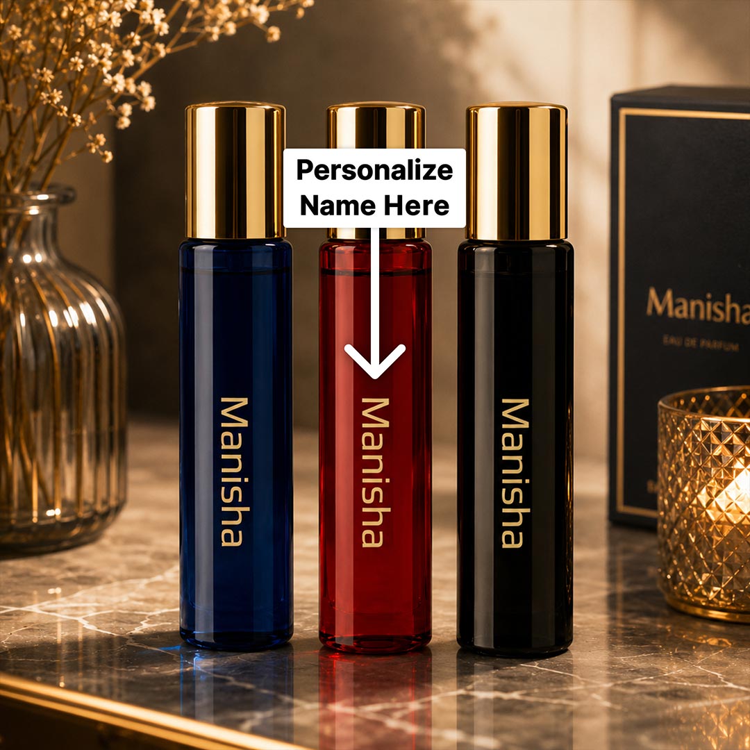 Custom Name Perfume Gift Set for Men & Women Personalized Pocket Fragrance | Love Craft Gifts™