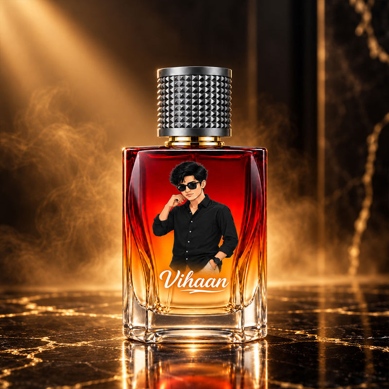 Custom Name & Photo Perfume for Men 100ml | ENVY Explorer | Love Craft Gifts™