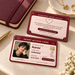 Custom Photo & Name Romantic Access Card | Love Craft Gifts™