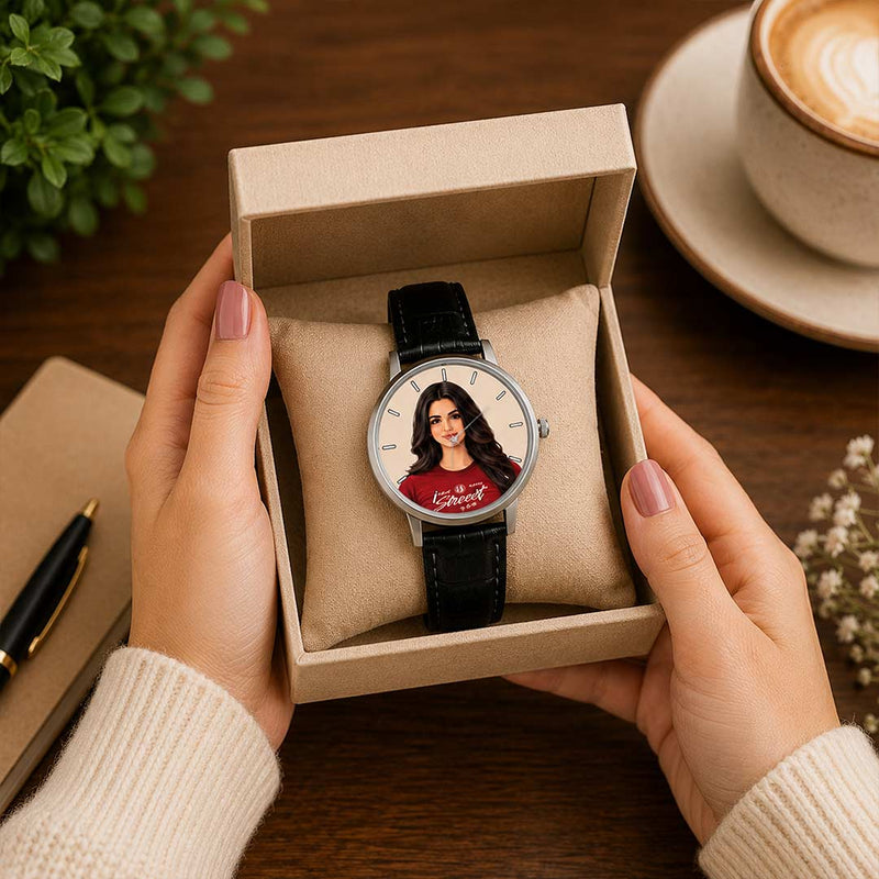 Custom Photo Wrist Watch for Brother | Personalized Raksha Bandhan Analog Watch | Love Craft Gifts™