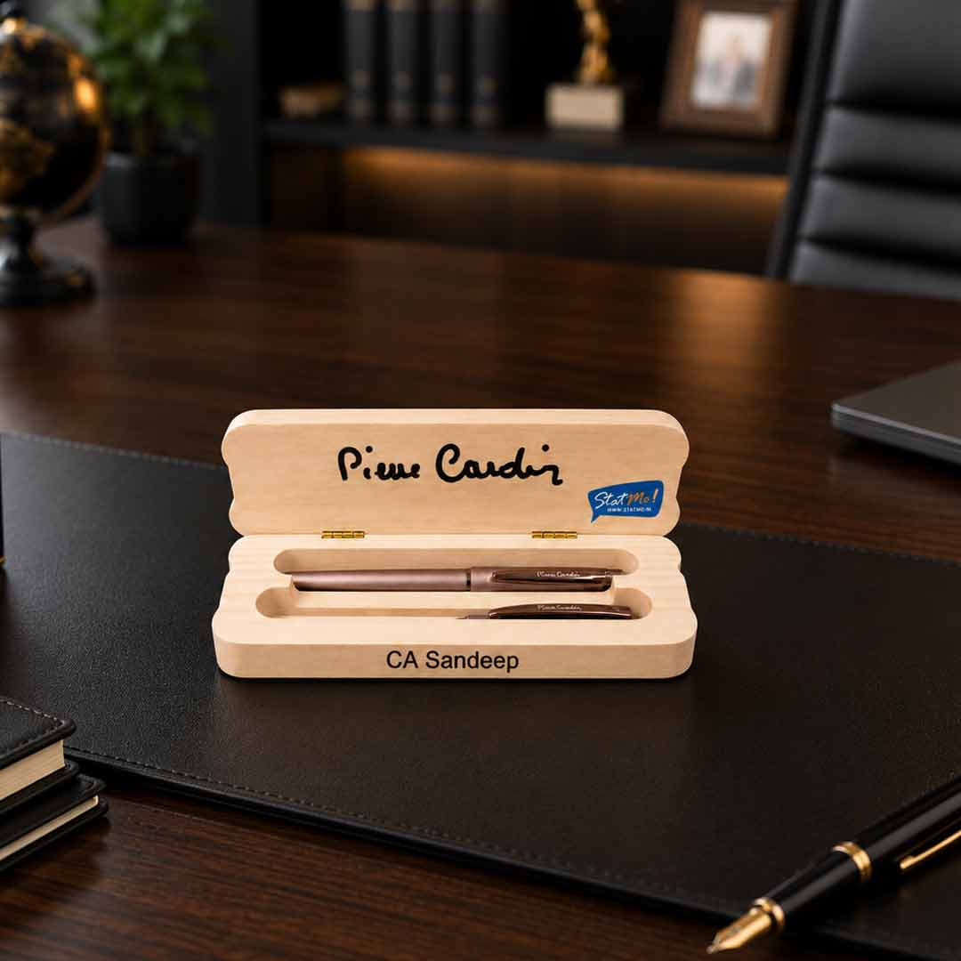 Personalized Pierre Cardin Wooden Pen Gift Set | Custom Name Engraved Executive Gift | Love Craft Gifts™
