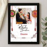 Custom Raksha Bandhan Frame with Name & Photo – Festive Gift for Brother |  Love Craft Gifts