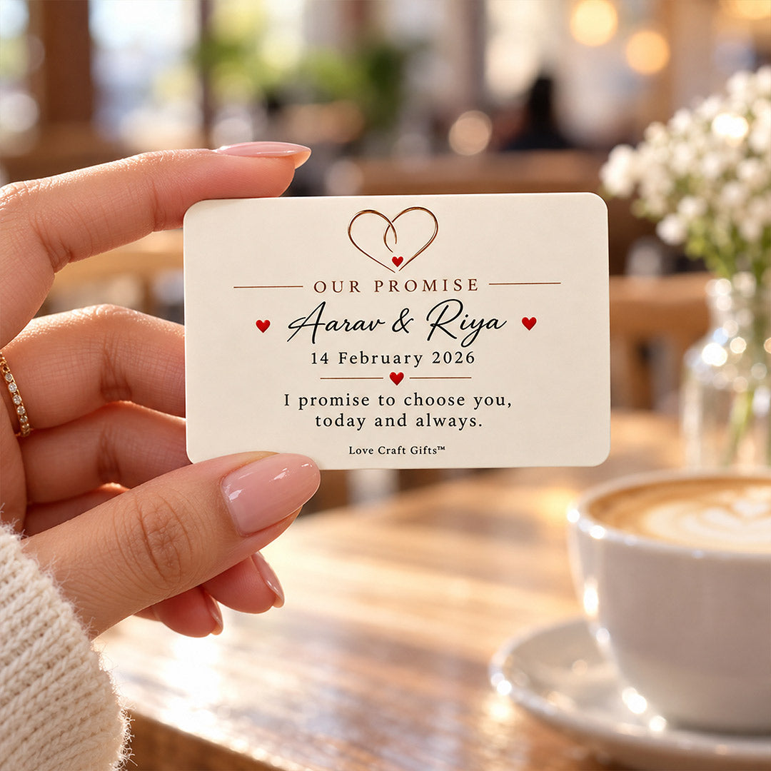 Custom Romantic Promise Keepsake for Partner | Love Craft Gifts™