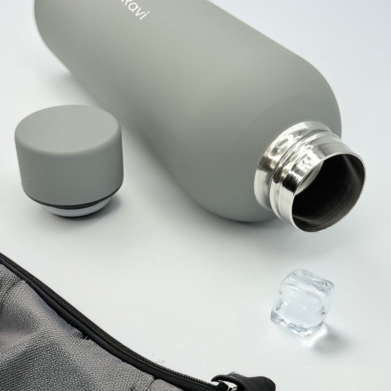 Custom Water Bottle -Grey| Love Craft Gifts