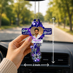 Personalized Memorial Cross Car Hanging with Custom Photo & Name | Sympathy Remembrance Gift for Family & Loved Ones - 3.5x2" | Love Craft Gifts™