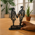 Personalized Couple Silhouette Acrylic Table Décor | Love Craft Gifts