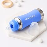Personalized Baby Feeding Bottle – 240ml Blue Stainless Steel | Love Craft Gifts