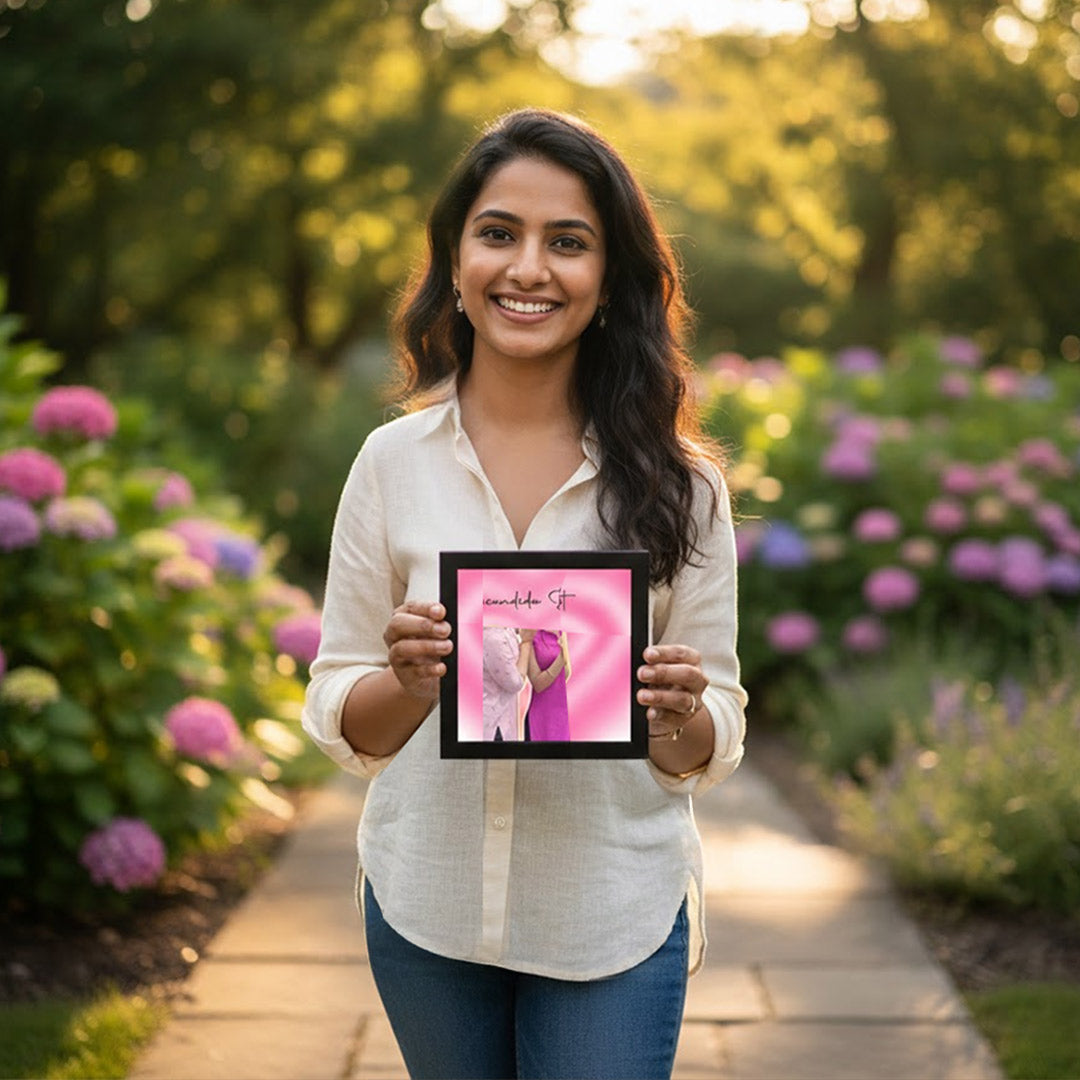 Personalized Best Friend Photo Frame (4×4 Inch) | Love Craft Gifts