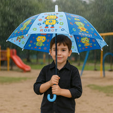 Kids Umbrella with Name Print – Blue