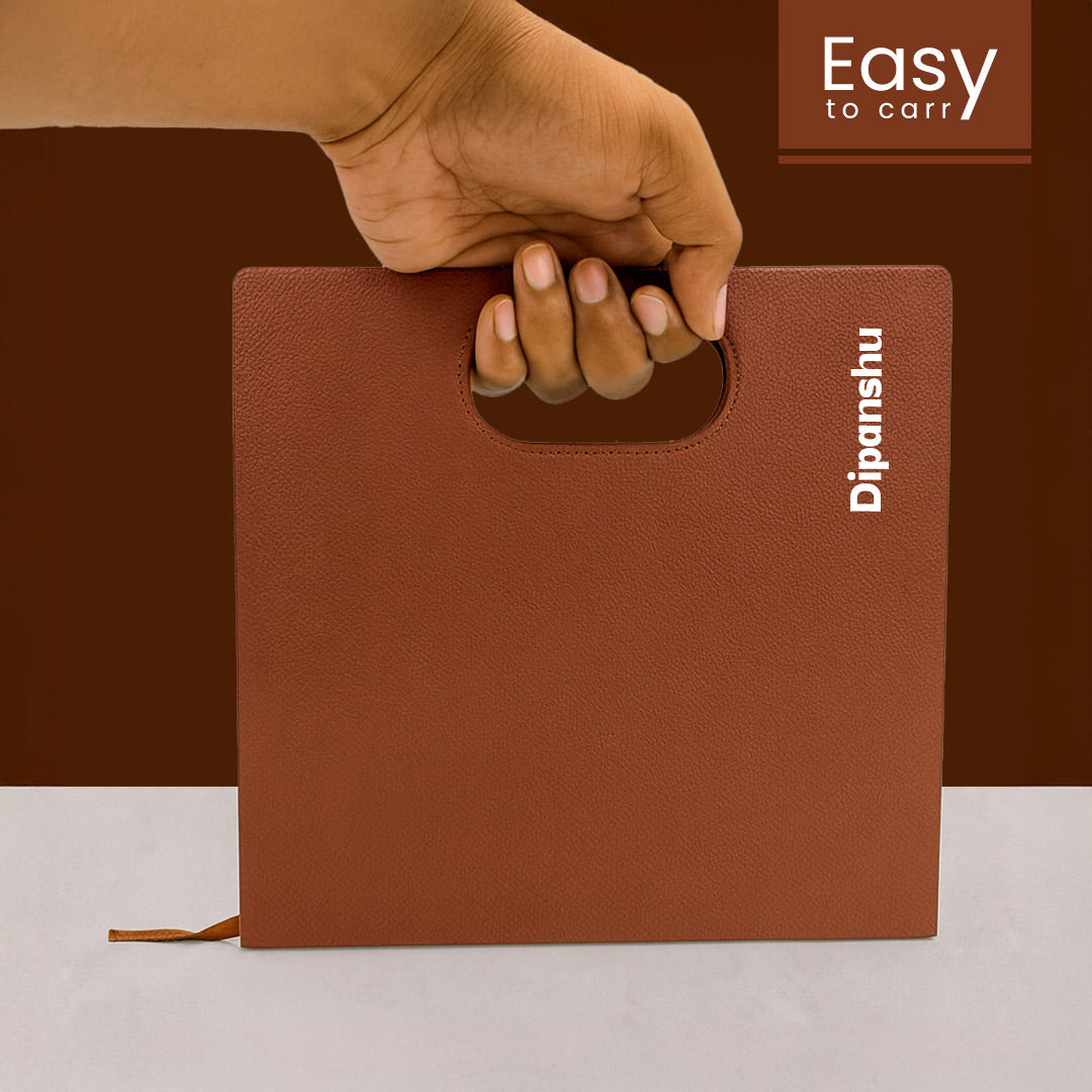 Personalized Brown Handle Diary | Love Craft Gifts

