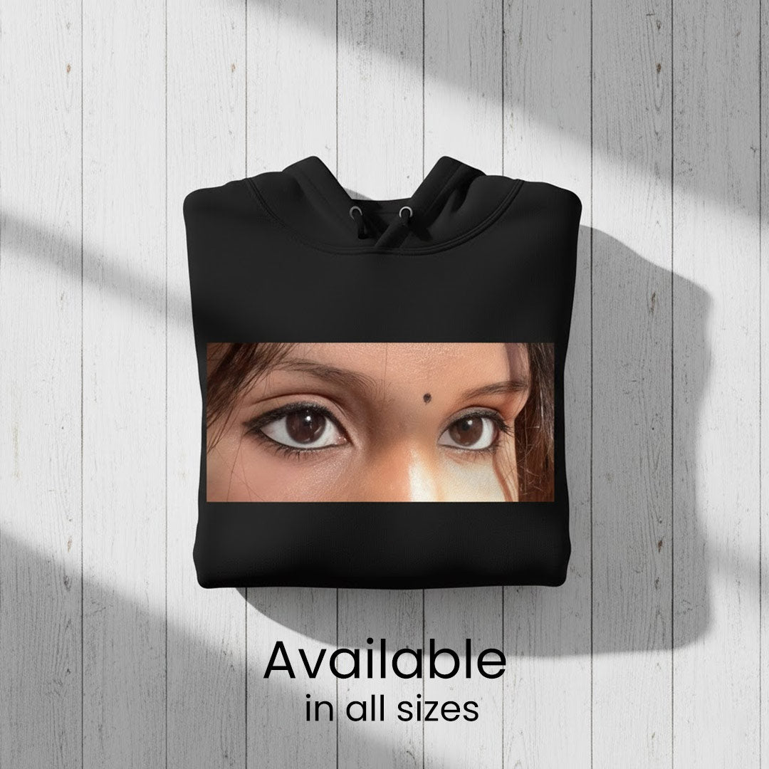 Personalized Eyes Photo Hoodie – Custom Printed Sweatshirt (All Sizes Available)