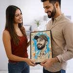 Custom Illustrated Portrait Wall Art – Personalized Modern Artwork | Love Craft Gifts