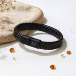Personalized Braided Leather Bracelet for Men | Love Craft Gifts