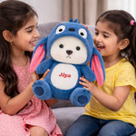Personalized Bunny Plush Soft Toy with Custom Name – Cute Kids Teddy Rabbit Gift (Approx. 12 Inch) | Love Craft Gifts