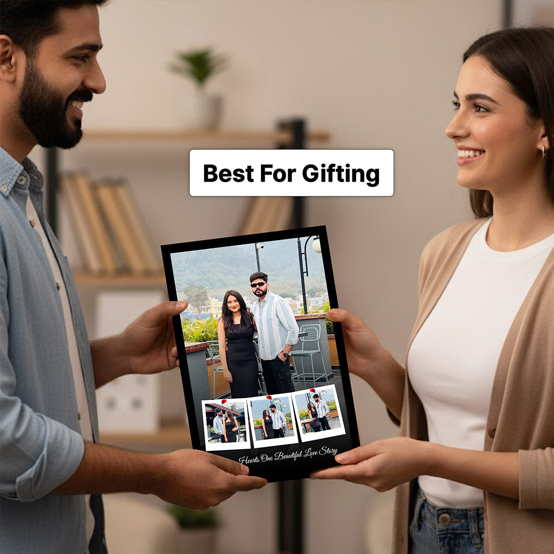 Personalized Couple Photo Collage Frame – Custom Love Story Wall Frame (Available in All Sizes) | Love Craft Gifts