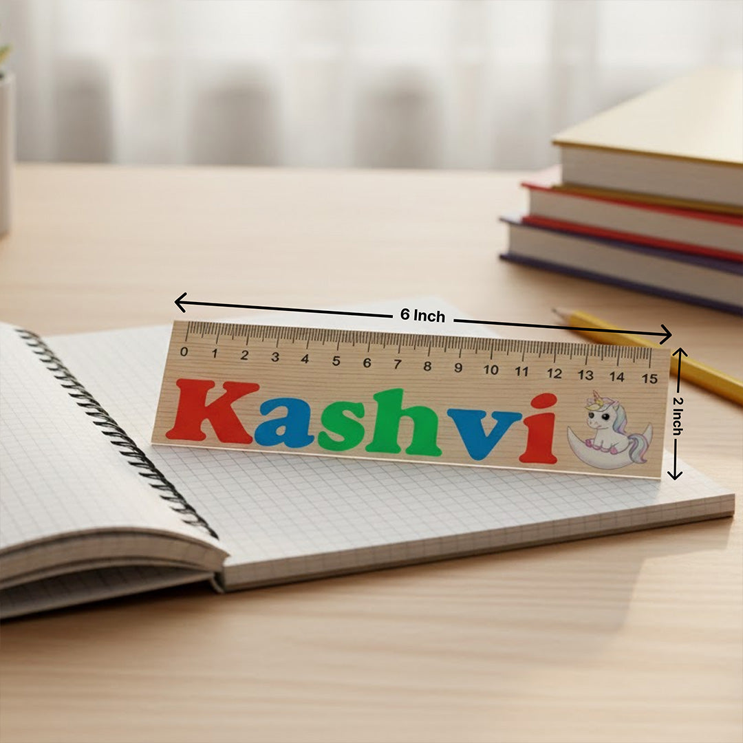 Personalized Acrylic Name Scale for Kids (15 cm) | Love Craft Gifts