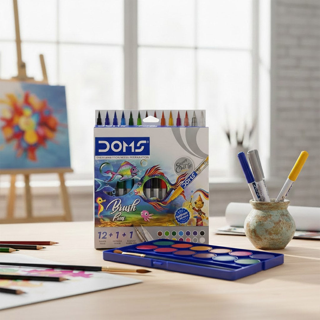 Personalized DOMS Aqua Colour Cakes – 24 Shades (30mm) | Love Craft Gifts