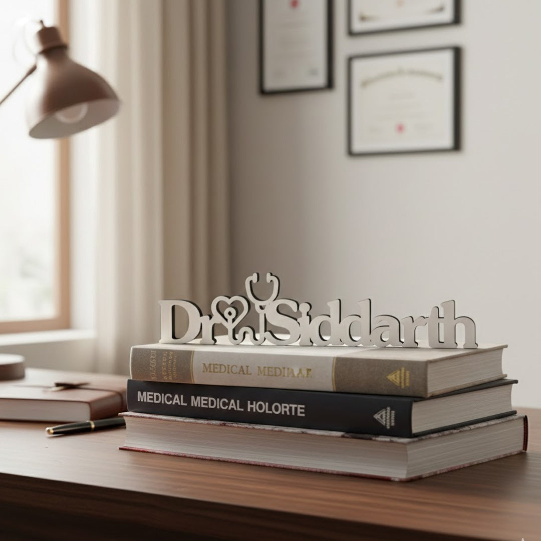 Personalized Doctor Name Desk Decor | Love Craft Gifts
