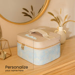 Personalized Blue & Beige Jewellery Storage Box | Love Craft Gifts