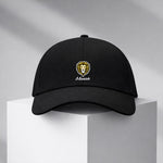 Personalized Lion Head Printed Black Cap – Custom Name Adjustable Baseball Hat for Men & Boys | Love Craft Gifts