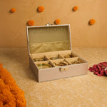 Personalized Silver Faux Leather Jewellery Box | Love Craft Gifts