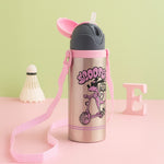 Scooter Gang Personalized Kids Water Bottle | Stainless Steel | Leakproof Straw Sipper with Strap | Love Craft Gifts