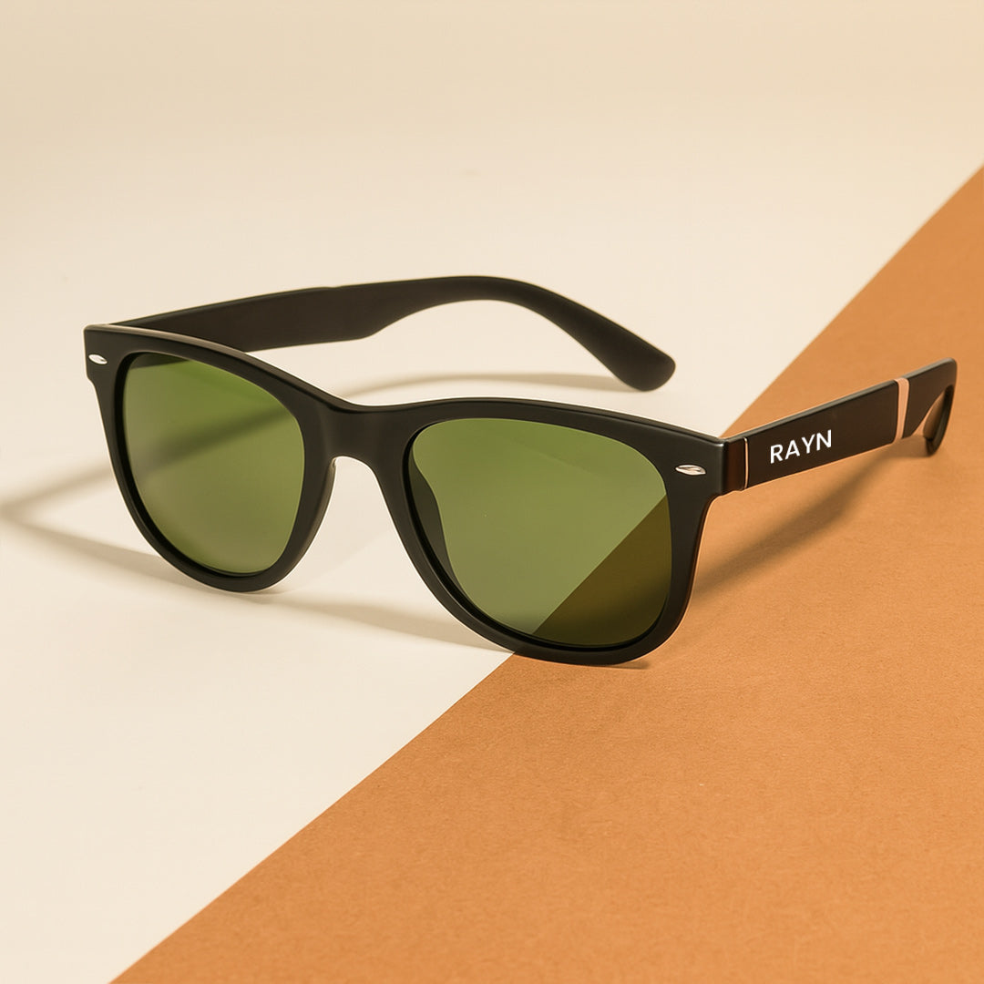 Green Lens Custom Name Sunglasses – Silver Temple Detail | Love Craft gifts