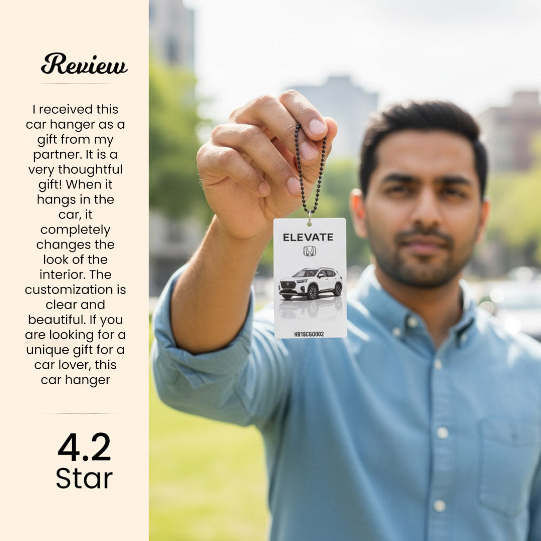 Honda Elevate Custom Car Hanger – 3×2" | Love Craft Gifts