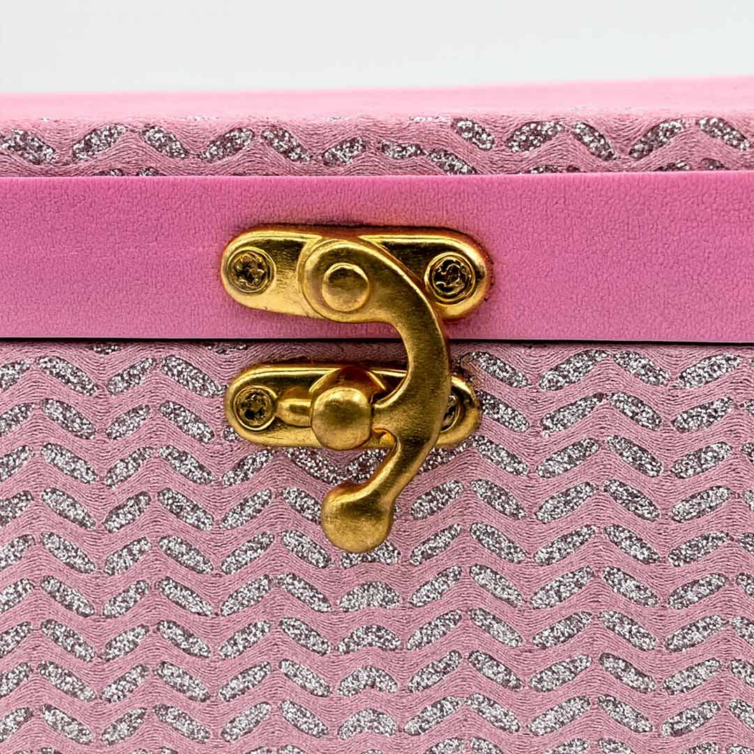 Personalized Pink Traditional Bangle Box – Long Rectangular Design | Love Craft Gifts