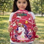 Personalized Unicorn School Backpack for Girls – Custom Name Kids Bag | Love Craft Gifts