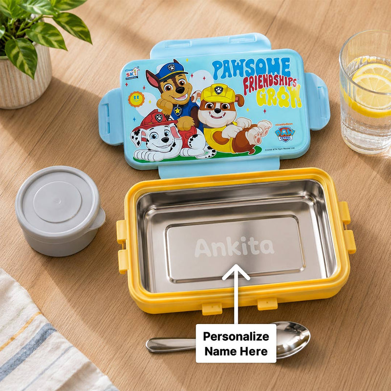 Personalized Paw Patrol Kids Lunch Box with Custom Name | Cute School Tiffin Gift for Kids - 550ml | Love Craft Gifts™