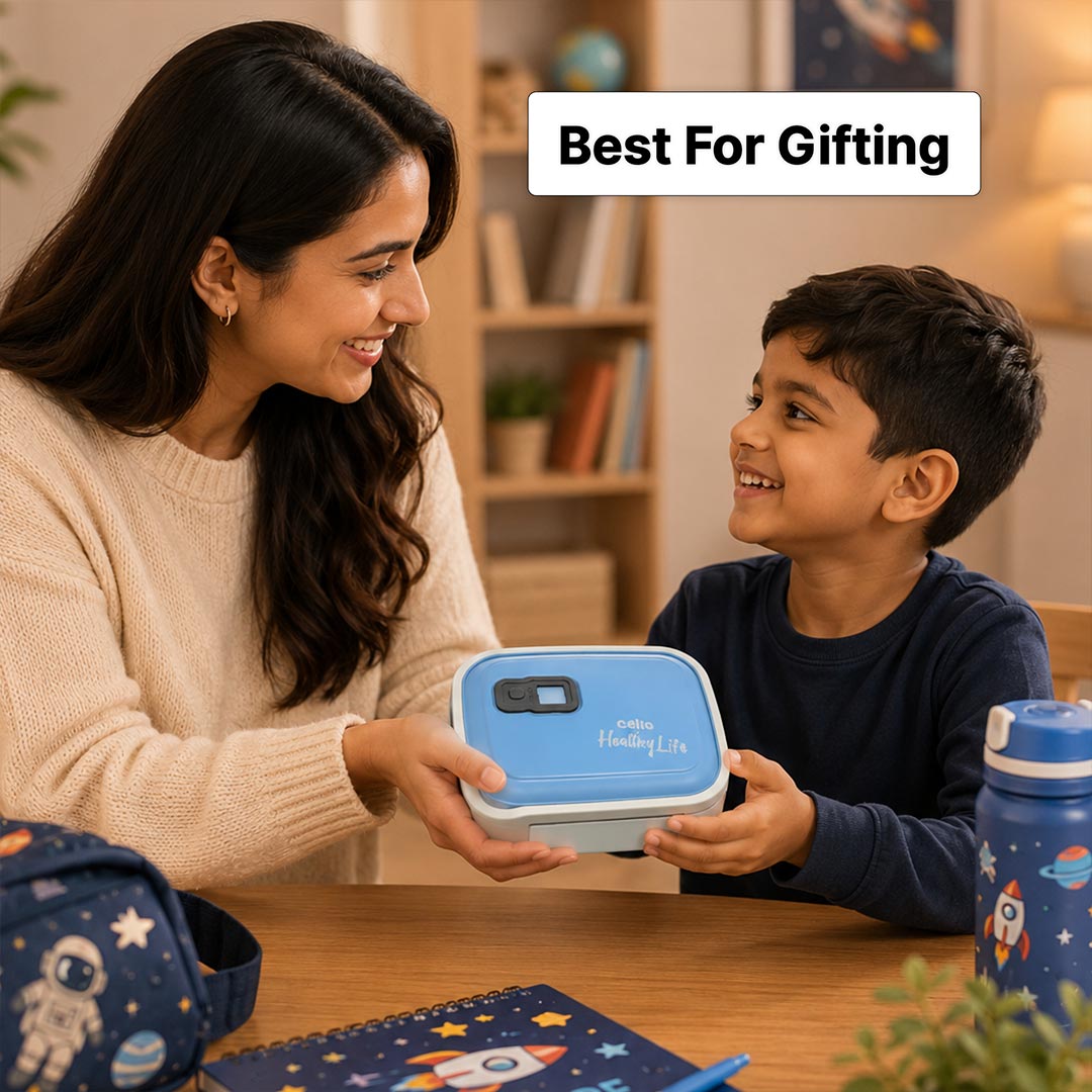 Personalized CELLO Fresh Pack 700ml Stainless Steel Insulated Lunch Box with Custom Name | Airtight Microwave Safe Tiffin Box for Kids, Office & Travel Use | Love Craft Gifts™