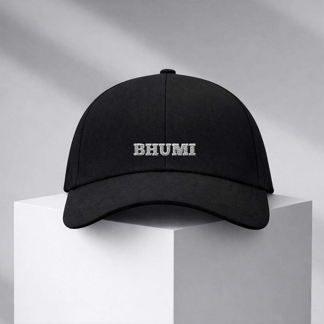 Personalized Name Printed Black Cap for Women – Custom Text Adjustable Baseball Hat | Love Craft Gifts