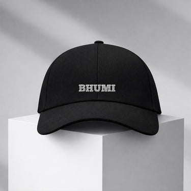Personalized Name Printed Black Cap for Women – Custom Text Adjustable Baseball Hat | Love Craft Gifts