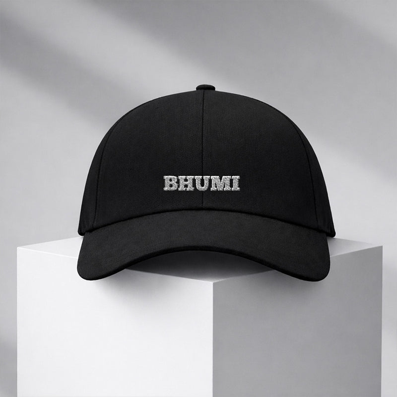 Personalized Name Printed Black Cap for Women – Custom Text Adjustable Baseball Hat | Love Craft Gifts