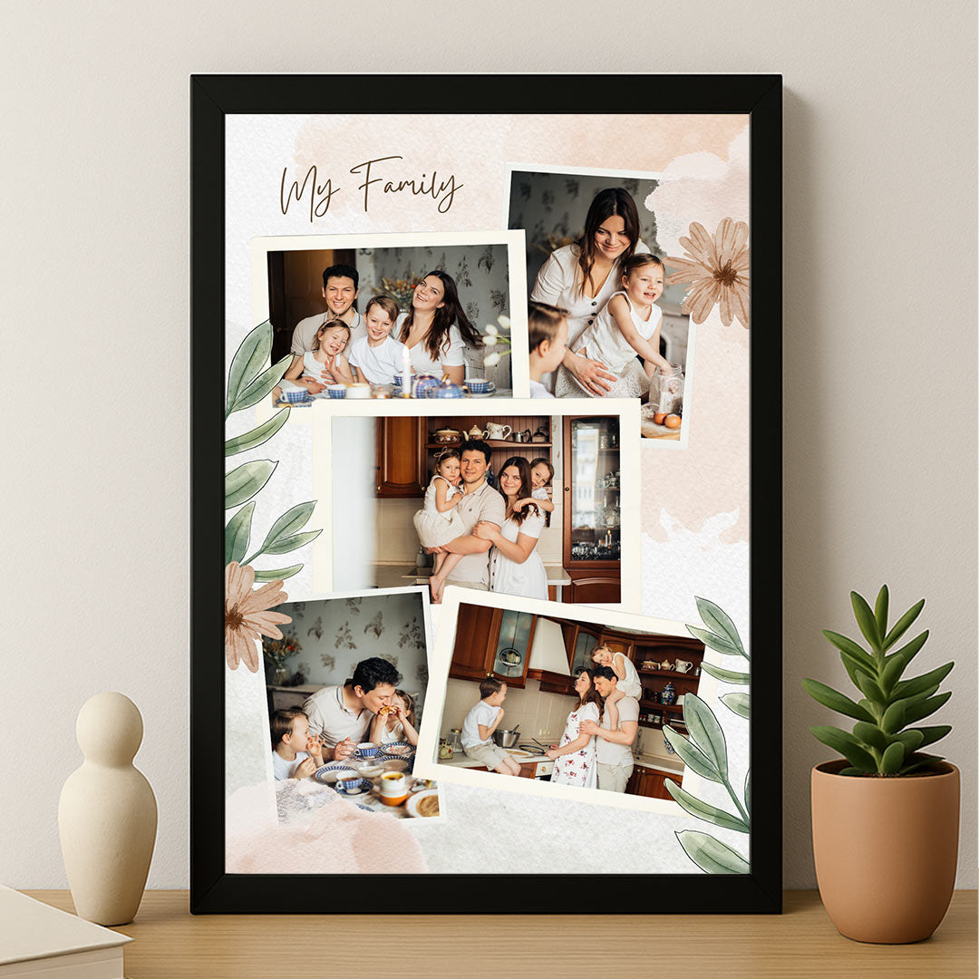 Personalized Family Collage Frame with Multiple Photos – Custom Wall Décor | Love Craft Gifts