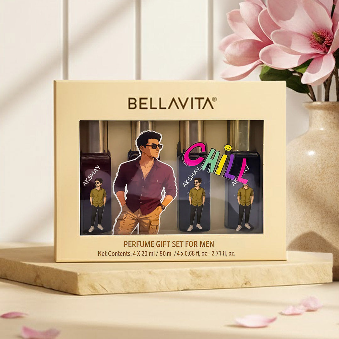 Customized Bella Vita Men’s Perfume Gift Set | Premium Fragrance Combo | Beauty & Perfume Collection | Love Craft Gifts