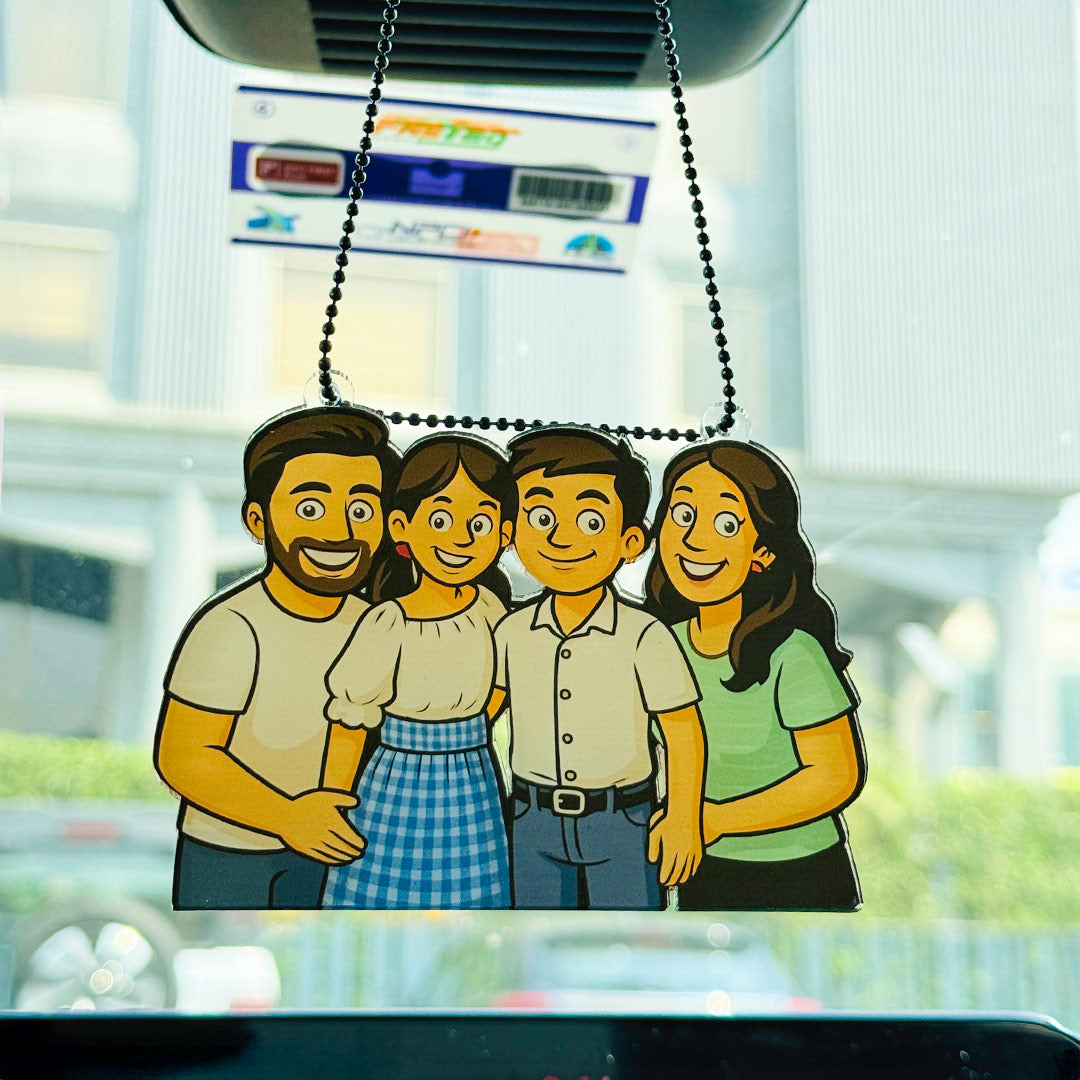 Family Ghibli Car Hanger | Love Craft Gifts