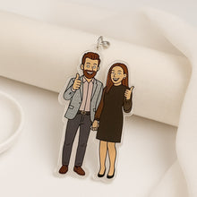 Customized Cartoon Art Couple Car Hanger