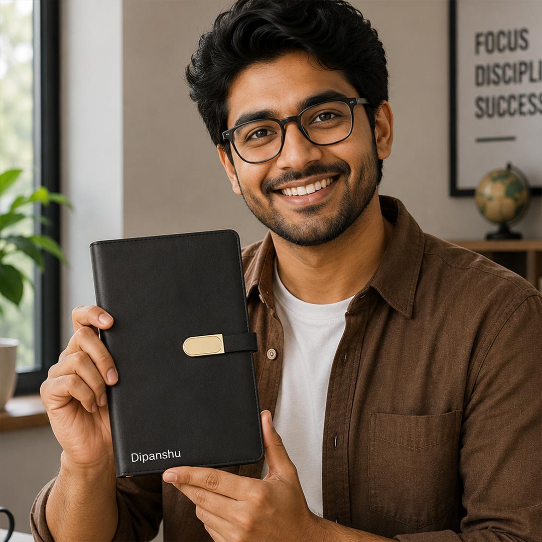 Personalized B5 Executive Diary with Custom Name | Premium Dated Planner Journal Gift for Professionals, Managers & Corporate Gifting | Love Craft Gifts™