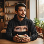 Personalized Eyes Photo Hoodie – Custom Printed Sweatshirt (All Sizes Available)